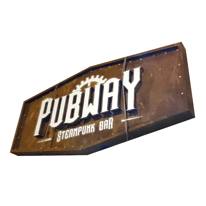 AVISO METAL ENVEJECIDO